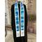 Water themed officiant stole, blue clergy stole, beach wedding officiant stole, baptism clergy stole