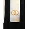 Simple wedding officiant stole, white clergy stole, celebrant gift, officiant gift, portable clergy stole, ceremony wedding stole