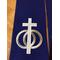 Wedding officiant clergy stole, royal blue officiant stole, celebrant gift, unique clergy stole, ceremony celebrant accessory