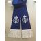 Wedding officiant clergy stole, royal blue officiant stole, celebrant gift, unique clergy stole, ceremony celebrant accessory