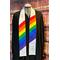 gay pride wedding officiant stole, rainbow wedding, pride wedding stole