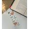 laminated flower animal bookmark