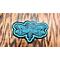 Light Blue on Balck Vinyl