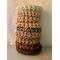 Handmade reusable scrubbers in earth tones are mold and mildew resistant and machine washable. https://goimagine.com/memorablecrafts/