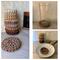 Machine washable brown all purpose scrubbies are handmade in USA and mold and mildew resistant. https://goimagine.com/memorablecrafts/