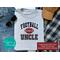 Personalized Spirit Apparel - Custom Short-Sleeved Football Uncle T-Shirt with Team Colors and Jersey Number or Player Name