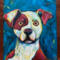 Jack Russell Terrier Dog  Original Chris Wakefield Acrylic on Canvas Painting "Jack"
