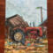 Farm Tractor Original Chris Wakefield Oil Painting on Canvas "Gem"