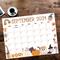 Printable September 2024 Calendar with Halloween Theme