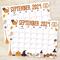 Spooky September 2024 Halloween Themed Printable Calendar