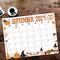 Spooky September 2024 Halloween Themed Printable Calendar