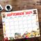 Printable September 2024 Back to School Calendar