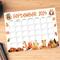 Printable September 2024 Calendar with Fall Animals