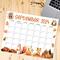 Printable September 2024 Calendar with Fall Animals