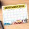 Festive Labor Day September 2024 Printable Calendar