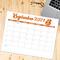 Simple September 2024 Minimalist Retro Calendar Printable