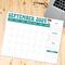 Retro Design Minimalist Theme Printable Calendar September 2024