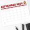 Retro and Minimalist Design Calendar September 2024