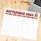 Retro and Minimalist Design Calendar September 2024