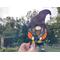 Spider the Halloween Gnome in direct sunlight.