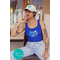 Women's Rights Vote Blue Shirt - Childless Cat Woman, Feminist Shirt for Women's Rights Muscle Tank Top