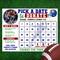 Editable Football Fundraising Calendar Template