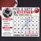 Football Season Donation Tracker Calendar