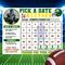 Football Team Fundraiser Pick a Date Calendar