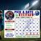 Editable Football Fundraising Calendar Template