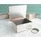 photo shows silver trinket box with the lid open