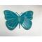 Teal acrylic butterfly laser engraved and cut
