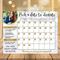 Printable School Fundraising Donation Calendar