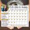 Printable School Fundraising Donation Calendar
