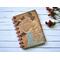 A small vintage ephemera blank notebook with handmade paper