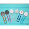 6 embellished colorful jumbo paperclips for journals or bookmarks