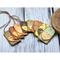 decoupage Wood gift tags with wooden hearts that are covered in vintage ephemera paper