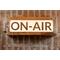 Light On Air LED Lightbox Sign for Podcasts, Streaming, Recording Studio or Home Decor - Reclaimed Wood - Perfect Gift for Content Creators