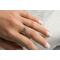 Sterling silver tiny birthstone stacking rings.