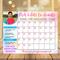 Pick a Date Fundraising Calendar Template