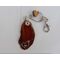 Agate Keychain with a Heart