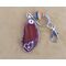 Agate Slice Keychain with a Heart