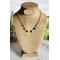 Copper Necklace with Rainbow Chakra Beads on Bust