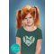 Personalized Football Spirit Apparel - Custom Football Little Sis T-Shirt with Team Colors and Jersey Number