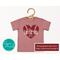 Personalized Football Spirit Apparel - Custom Football Little Sis T-Shirt with Team Colors and Jersey Number