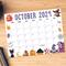 Whimsical October 2024 Halloween Calendar Template