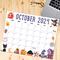 Whimsical October 2024 Halloween Calendar Template