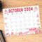 Digital October 2024 Halloween Calendar PDF