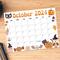 Printable October 2024 Halloween Calendar PDF