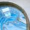 blue and white serving tray