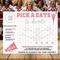Pastel Minimalist Cheerleader Donation Calendar Printable